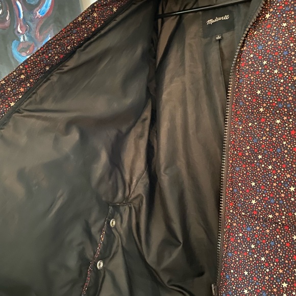 Madewell Star Puffer Purple Jacket - Picture 5 of 6